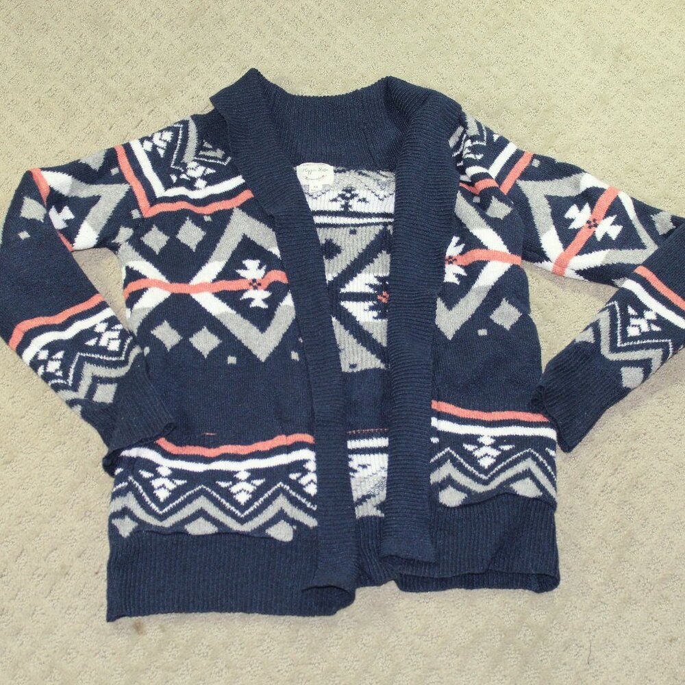 Hippie Rose Women's Size XS Tribal Patterned Cardigan